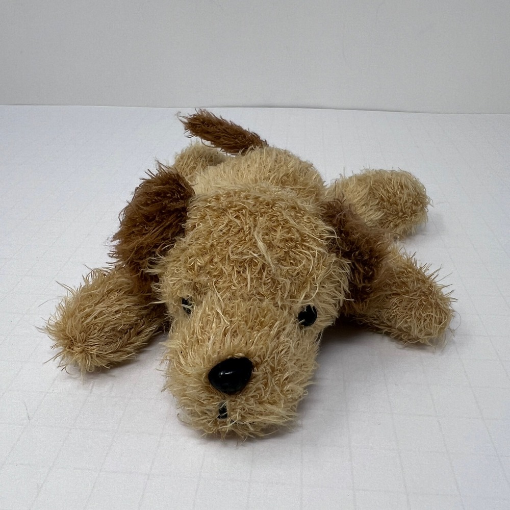 Dan Dee Dog 6 inch Tan Brown Shaggy Puppy Collectors Choice Stuffed Animal Plush